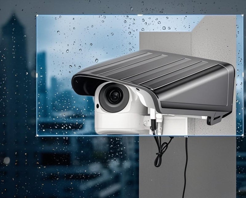FINXRoll غطاء حماية كاميرا CCTV مربع أسود للحماية من الشمس والمطر - Image 5